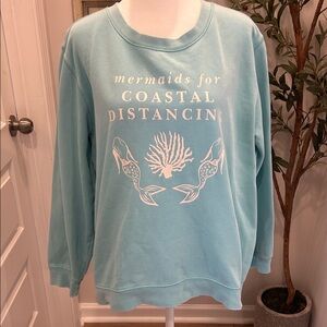 Spartina Coastal Distancing Women's Blue Top